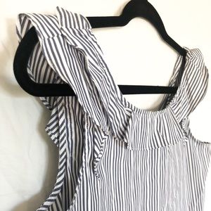 ANA Blue and White Striped Tank Top- Size Small